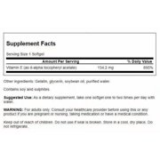 Swanson Natural Vitamin E - Natural Supplement Supporting Heart Health & Tissue Protection - Essential Nutrient Promoting Overall Health & Wellness - (100 Softgels, 200IU Each)