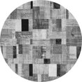 thumbnail image 1 of Ahgly Company Indoor Round Patchwork Gray Transitional Area Rugs, 6' Round, 1 of 1