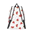 thumbnail image 3 of Daiia Hand Drawn Watermelon Vintage Canvas Backpack for Men and Women ,Hiking Backpack,Travel Laptop Bag for School,Large Capacity Backpack, 3 of 8