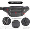 thumbnail image 2 of Fanny Pack Outdoor travel leather Fanny pack,Cowhide Leather Large Size 7 Pockets waist bag.Suitable for outdoor mountaineering, travel, camping, cycl, 2 of 5