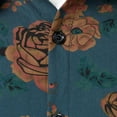 thumbnail image 5 of CONZONE Mens 70S Disco Buttons Down Shirts Long Sleeve Hippie Shirts for Men Trendy Floral Graphic Lapel Soft Lightweight Tops, 5 of 8