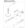 thumbnail image 6 of Kingston Brass KB6346CML Manhattan Single-Handle Pressure Balanced Tub and Shower Faucet, Polished Nickel, 6 of 7