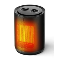 KNDKO 1500W Space Heater, Portable Heater Fan with PTC Ceramic Heater, 2S Rapid Heating for Home/Dorm/Office/Kitchen, Black