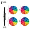 thumbnail image 2 of Non-Ticking Silent Clock Battery Operated Analog Clcok Round Wall Clocks Decorative for Living Room-Bright Rainbow Swirl Cute Pattern(10inch), 2 of 4
