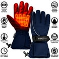 thumbnail image 3 of ActionHeat AA Battery Heated Snow Gloves - Navy - Women's - One Size, 3 of 6