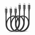 thumbnail image 1 of wonima44 Short USB C to USB C Cable 1.5ft 3Pack, USB C Cable Short Support 35W to 60W Fast Charging Nylon Braided USBC to Type C Cord 18 inch for iPhone 17 16 15 Air Pro Max Series, 1 of 1