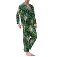 thumbnail image 2 of KLL Thorns Of Macro Cactus Sleepwear Mens Flannel Pajamas,Long Cotton Pj Set, 2 of 7