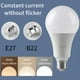 thumbnail image 3 of Bombilla inteligente de 3 colores con memoria, luz E27 B22, potencia Real, 8W-24W, sin luz estroboscópica, 4-20 piezas, AC110V/AC220V, 3 of 4
