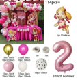 thumbnail image 5 of 1 juego de decoraciones de cumpleaños de Paw Patrol con dibujos de perros Chase Marshall Skye, juego de globos de papel de aluminio, suministros para fiestas infantiles, juguetes de regalo, 5 of 5