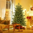 thumbnail image 3 of Costway 6 FT Artificial Christmas Tree with 2116 Lush PVC & PE Tips 300 LED Lights, 3 of 10