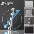 thumbnail image 2 of Hasipu 18" x 14" Hollywood Vanity Mirror with Lights White Makeup Mirror with 14 Dimmable Bulbs and 10X Magnification, 2 of 8