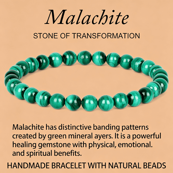 DESIGNICE Handmade Natural Gemstone Stretch Elastic Bracelet Healing Crystal Round Stone Beads Jewelry Gifts for Women Men Handmade Healing Crystal Bracelet