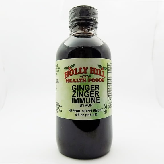 Holly Hill Health Foods, Ginger Immune, Alcohol Free, 4 Ounce