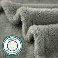thumbnail image 4 of Your Zone Soft, Gray, Oversized, Fuzzy Throw Blanket for Kids, 72 x 50 inches, 4 of 11