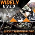 thumbnail image 4 of 44Pcs Nut and Bolt Thread Checker-Thread Checker Standard and Metric, 4 of 5