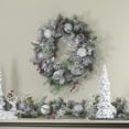 thumbnail image 2 of Northlight Frosted Cedar and Berries Artificial Christmas Wreath - 24-Inch, Unlit, 2 of 3