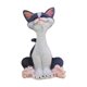 thumbnail image 1 of Figura de gato, adorno de mesa de resina, decoración del hogar, adornos de gato de la suerte, artesanías Gris, 1 of 9