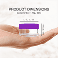 thumbnail image 3 of Beauticom 936 Pieces High Quality 20G/20ML Clear Round Acrylic Cosmetic Product Sample Travel Jars with Flat Top Lids (Purple), 3 of 5
