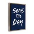 thumbnail image 2 of Stupell Industries Coastal Seas The Day Sentiment Brown Floating Frame Canvas Art, 17 x 21, by Lettered and Lined, 2 of 8