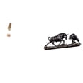 thumbnail image 1 of Escultura nórdica creativa de hoja de metal con forma de toro, figura abstracta con forma de hoja, obra de arte moderna, estatua de animal, adorno Fen, 1 of 8
