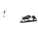 thumbnail image 1 of Escultura de hojas,Estatua de hoja de metal Escultura de hoja Decoración del hogar,Estatua de escritorio,Figura decorativa de pelea de toros y osos,Colecciones de esculturas de, 1 of 8