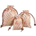 thumbnail image 1 of Miangastore 3pcs Small Drawstring Bags Drawstring Jewelry Pouches Delicate Drawstring Pouches, 1 of 8