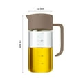 thumbnail image 2 of Dispensador de aceite y vinagre de cristal con bivalva automático para cocinar en la cocina sin gotear, 2 of 5