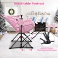 thumbnail image 3 of Ainfox Foldable Portable Rocking Camping Chairs with Footrest,Cup Holder,Pillow,Pink(Set of 2), 3 of 6