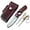 brown-damas-folding1122, variant on AR Damascus Knife- Custom Handmade Cigar Cutter - Cigar Accessories Pocket Folding Knifes For Outdoor Survival - Made of Wooden Handle & Damascus Steel