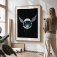 thumbnail image 2 of Astronaut Helmet with Wings - Digital Art Oak Framed Wall Art Print 16 x 24 inches, 2 of 15