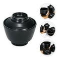 thumbnail image 3 of Raindrops Japanese Miso Soup Bowl Black Home Use 1Pcs 3.7X3.7X3.5In, 3 of 7