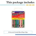 thumbnail image 3 of The Pencil Grip The Classics Paper Clips, 2", Assorted Colors, 30 Per Pack, 24 Packs, 3 of 4