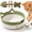 Green, variant on Handwoven Cat Basket, Cotton Rope Woven Round Cat Beds Basket, Foldable, Durable and Easy To Clean for Small & Large Cats & Dog