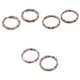thumbnail image 1 of Paquete de 6 de , anillos partidos, eslabones para , herramienta pequeña para ejercicio libre Zulema Llavero de titanio con anillo partido, 1 of 8