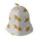 thumbnail image 4 of Sombrero de sauna de fieltro, gorro de baño portátil para mujer y hombre, gorro de ducha para baño Gingko, 4 of 9