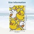 thumbnail image 4 of Cartoon Duck Illustration Large Beach Towel - Plush Thick Cotton Pool Towel, Adult Beach Towels, 4 of 16