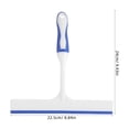 thumbnail image 2 of IDEANATEGRATE 2Set T-Shaped Car Window Squeegees for Windshield and Mirror Cleaning 9.4X8.9X0.4In PP Silicone White, 2 of 8