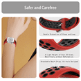 thumbnail image 2 of Pailebi Straps Compatible with Apple Watch Band 38mm 40mm 41mm for Women Men, Soft Elastic Strap Wristbands Replacement for iWatch SE/SE 2 Series 10/9/8/7/6/5/4/3/2/1(38/40/41MM,Red/Black), 2 of 6