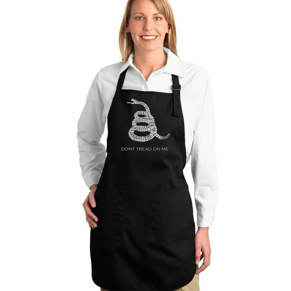 LA Pop Art Full Length Word Art Apron - DONT TREAD ON ME