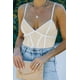 thumbnail image 2 of ABPHQTO Body de cuello en V con correa de espagueti de patchwork nude para mujer, 2 of 5