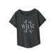 thumbnail image 5 of Camiseta de mujer verano cómoda suave cuello redondo camisa para ir de compras trabajo femenino SG, 5 of 7