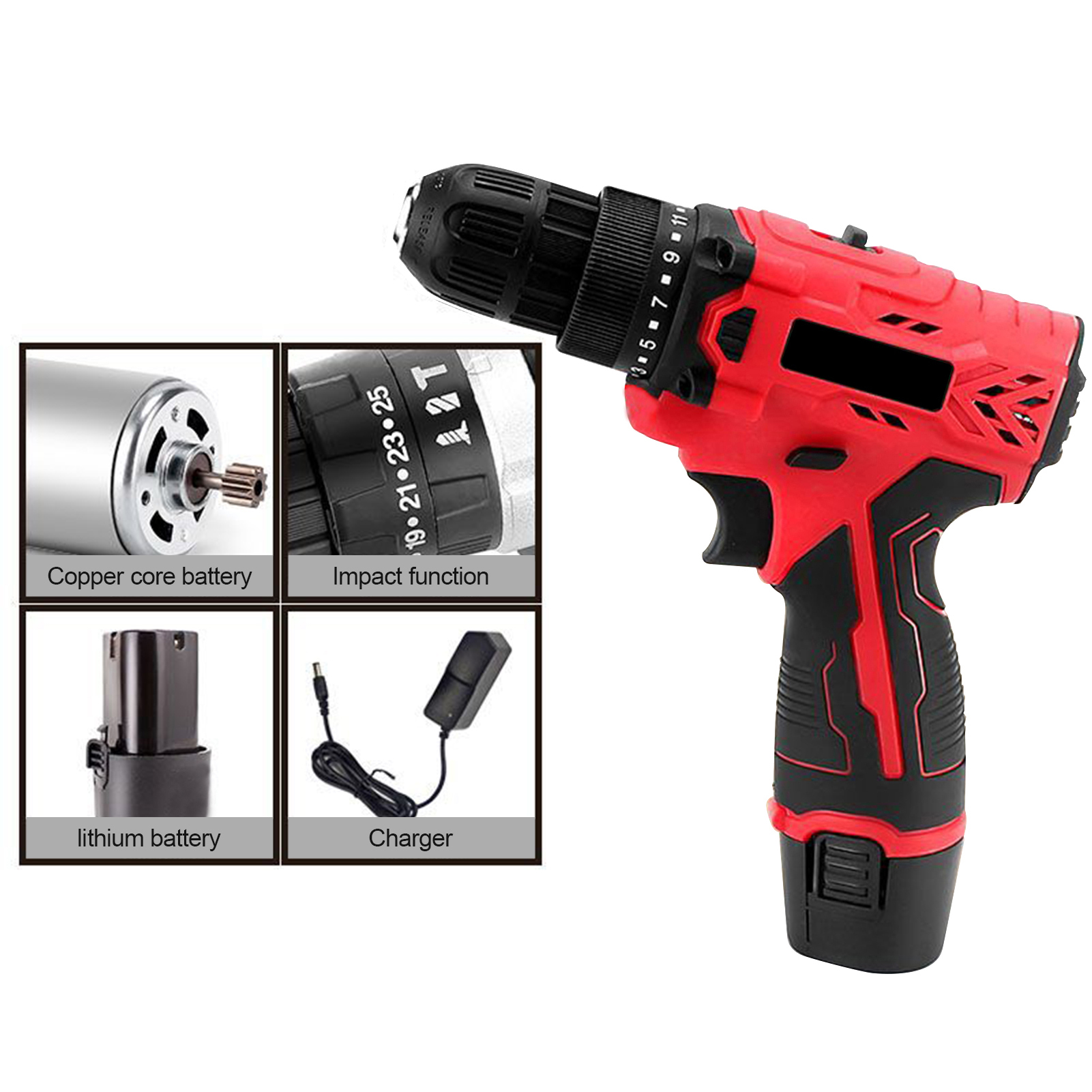OSALADI 1 Set Electric Screw Driver Electric Drill Taladros Inalambricos  Household Maintaining Tool Mini Cordless Drill Mini Drill Cordless Power