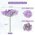 thumbnail image 2 of Uxcell Silk Hydrangea Flowers, Light Purple Artificial Flowers for Wedding 30 Set, 2 of 6