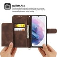 thumbnail image 6 of SaniMore for Samsung Galaxy S22 Plus 6.6" Magnetic Flip Wallet Case with Cross Body Strap, PU Leather Case with Card Slot & Multi-Angle Kickstand Shockproof Protective Case for Girls Ladies, Brown, 6 of 11