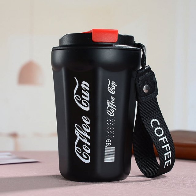 Taza de acero inoxidable 304 resistente a altas temperaturas, taza de té con leche portátil para el hogar