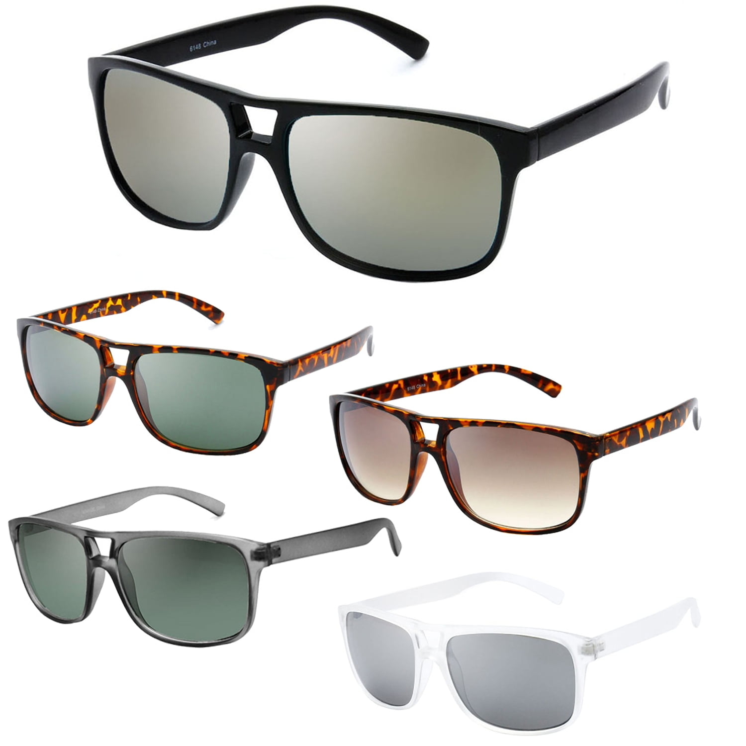 MLC Eyewear Men's Model 48 Designer Fashion Flat Top Sunglasses