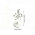 thumbnail image 3 of dajkiuy Bow Taper Candle Holders, Christmas Candlestick Holders, Xmas Candle Holder Vintage Decorative for Table Centerpiece Decor Holiday Housewarming Gifts, 3 of 7