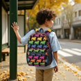 thumbnail image 6 of Bulldog Black Pattern 17" School Backpacks for Teens,Waterproof Oxford Fabric,S-Shape Padded Straps for School,Travel,Hiking,Camping, 6 of 6