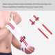 thumbnail image 2 of Toystoory Mujeres Hombres Levantamiento de pesas portátil Muñequera Transpirable Deadlift Powerlifting Wraps Vendaje Gimnasio Entrenamiento Accesorios para máquinas de ejercicios Blanco rojo, 2 of 6