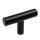 Photo 1 of * 10 PACK* GlideRite 2 in. Solid Cabinet Bar T-Knob, Matte Black